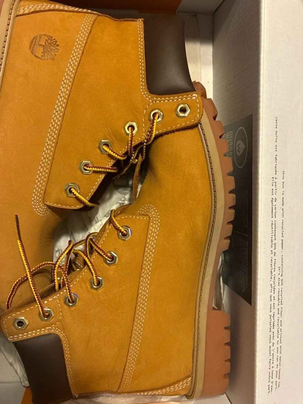 Timberland Wheat Nubuck Work Boot in Honey Tan